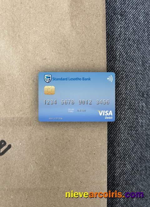 Lesotho Standard Lesotho Bank visa debit card photolook